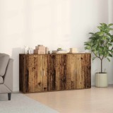 vidaXL Bufet 2 pcs Lemn vechi 79 x 38 x 80 cm Lemn compozit 3334308