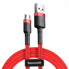 Baseus Micro USB Cafule Cablu de date și încărcare 2.4A 1m roșu roșu (CAMKLF-B09)