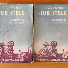 Sub stele - A. J. Cronin - 2 volume (Ed. Contemporană - traducere Jul Giurgea)