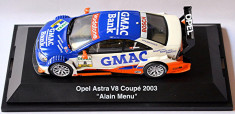 macheta opel astra v8 coupe 2003 alain menu - schuco, 1/43, noua. foto