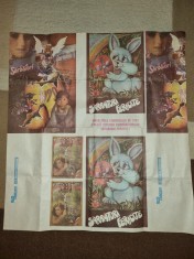 afis magazinele comertului de stat RECOM - din anul 1990 - dimensiuni 69/64 cm