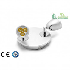 Lampa spot LED 6W (2*3W) 3000K Lumina Calda foto