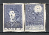 Ungaria.1973 500 ani nastere N.Copernic:astronom-pereche XU.188, Nestampilat