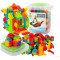 Set blocuri de constructie, 200 elemente, Malplay 108218