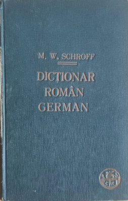 Dictionar Roman German - M. W. Schroff , E759 foto