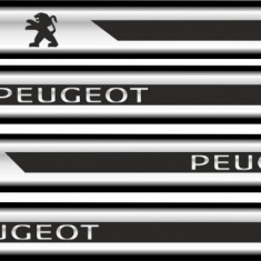 Set Protectie Praguri Sticker Crom Peugeot V2 PPC116