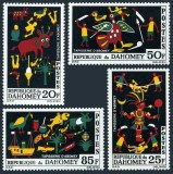 DAHOMEY, ARTĂ - SERIE COMPLETĂ MNH, Nestampilat