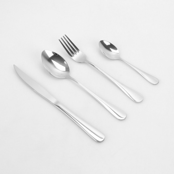 Set 24 de tacamuri inox, argintiu