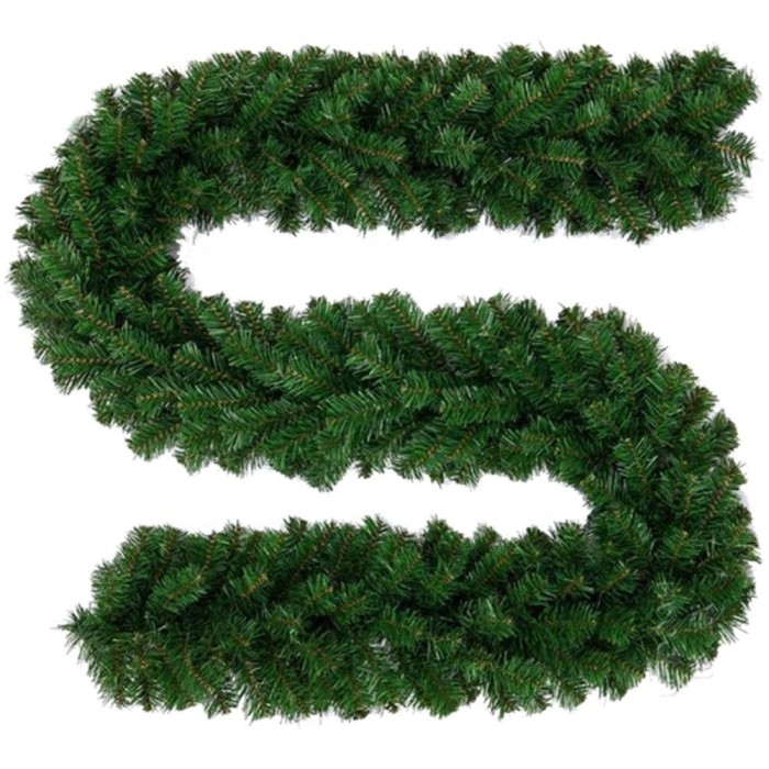 Ghirlanda de Craciun 3m din Crengute de Brad Artificial Verde Natural Viena Deluxe, Lungime 300cm, Aspect Natural
