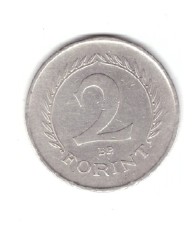 Moneda Ungaria 2 forint/forinti 1966, stare buna, curata