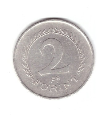 Moneda Ungaria 2 forint/forinti 1966, stare buna, curata foto