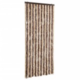 Cumpara ieftin Perdea pentru insecte, bej si maro deschis, 90x220 cm, Chenille