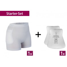 Pantaloni protectie sold + burete protectie, Suprima, Unisex, Alb, Mar XL