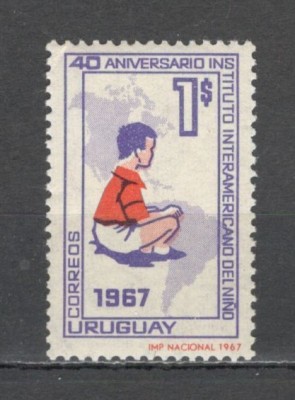 Uruguay.1967 40 ani Institutul Interamerican ptr. copii GZ.143 foto