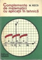 Complemente de matematici cu aplicatii in tehnica foto
