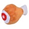 Jucarie interactiva de plus in forma de pulpa vita pentru catei, multicolor, 17x11x7 cm
