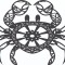 Sticker decorativ, Mandala, Rac, Negru, 76 cm, 7296ST-4