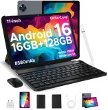 Cumpara ieftin Tableta Doogee U11, VIP, Gri, 11 HD IPS 90Hz, 16GB RAM (4GB + 12GB extensibili), 128GB ROM, 13MP + 5MP, Android 16, Unisoc T606, 8580mAh, 10W, Debloca