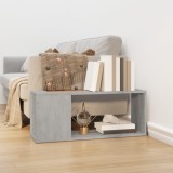Comoda TV vidaXL Gri Beton 80x24x32 cm PAL - Dulap modern living, spatiu depozitare deschis