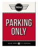 Magnet Frigider Mini Cooper Parking Only Red Nostalgic-Art 6x8cm Decorativ Auto
