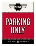 Magnet - Mini Cooper - Parking Only Red, Nostalgic Art Merchandising