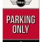 Magnet - Mini Cooper - Parking Only Red