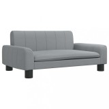 Cumpara ieftin Pat de caini, gri deschis, 70x45x30 cm, material textil