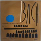 Bach. Formatia ' I Musici ' - Concertelle Brandenburgice nr. 2 si 6 [ vinil ] muzica clasica NM / VG+ Electrecord Romania