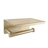 Suport pentru h&acirc;rtie igienică cu poliță 6613 Modern Gold Brush