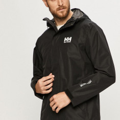 Helly Hansen geaca barbati, culoarea negru, de tranzitie