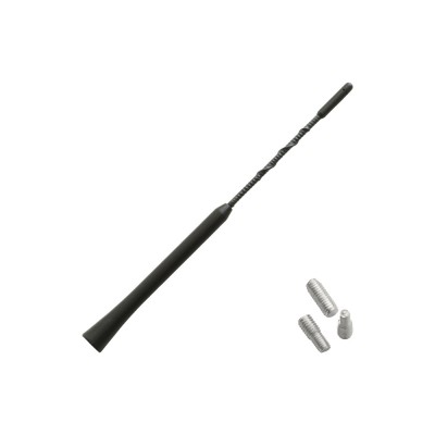 Antena Auto Exterior Neagra 24cm Cu 2 Adaptoare (5-6mm) Mega Drive 06275 foto