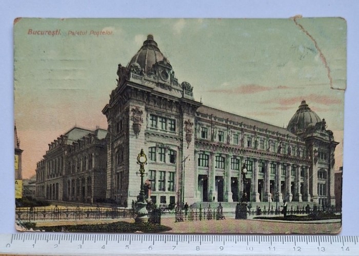 București &ndash; Palatul Poștelor, c.1909&ndash;1913, Ad. Maier &amp; D. Stern No.1933, circulată 1913