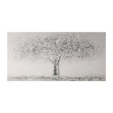 Tablou decorativ olegrafie pe panza Copac II 40 x 80 cm