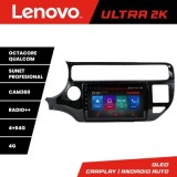 Navigatie Kia Rio Lenovo Kit-504 8 core QLED Qualcomm 4+64 360 Android Waze USB Navigatie Internet Youtube Radio CarStore Technology