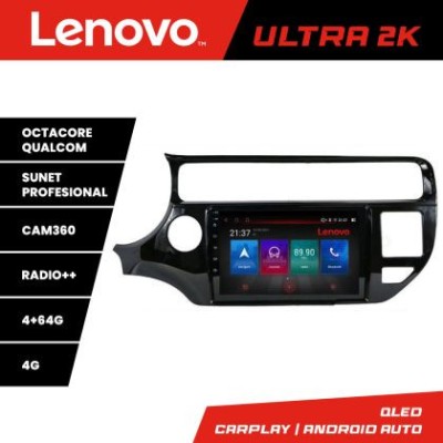 Navigatie Kia Rio Lenovo Kit-504 8 core QLED Qualcomm 4+64 360 Android Waze USB Navigatie Internet Youtube Radio CarStore Technology foto