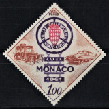 MONACO 1961 - Auto, Raliul de la Monte Carlo, aniv. 50 de ani/serie completa MNH