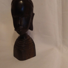 Sculptura Abanos mic- cap femeie/ Africa