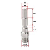 Furtun profesional desfundat tevi canalizare burlane toalete - Cupla rapida medie &Eacute;&cedil;10 mm L=40 mm - 10 m - Desfundare