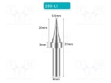 V&Atilde;&cent;rf conic 0,5mm SHENZHEN BAKON pentru sta&Aring;&pound;ie de lipit