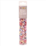 Set creatie cu de 350 de margele colorate pastel, diverse forme