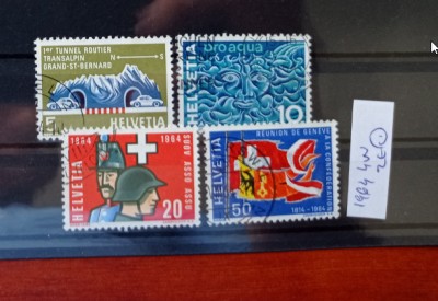 TS21 - Timbre serie CCCP - Elvetia - Helvetia 1964 foto