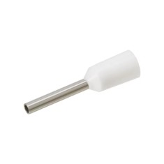 Varf terminal cablu de 0.5 mm alb