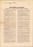 A433 Informațiuni importante pentru firmele comerciale, industriale și bancare individuale, Camera de Comerț și Industrie Lugoj, 1944