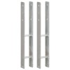 Gossi ancore de gard, 2 buc., argintiu, 8x6x60 cm, otel galvanizat