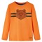 Tricou de copii cu m&acirc;neci lungi, portocaliu &icirc;nchis, 92 13114