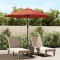vidaXL Umbrelă de soare de exterior, st&acirc;lp aluminiu, cărămiziu, 270 cm 47309