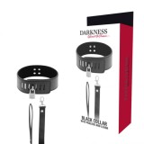 DARKNESS - BDSM COLLAR WITH BLACK LOCK, DARKNESS BONDAGE