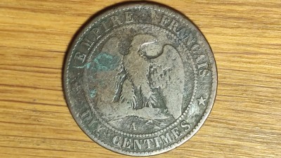 Franta - moneda de colectie istorica - 10 centimes 1854 A / Paris - Napoleon III foto