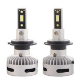 Set 2 LED-uri Auto Techstar&reg; X7, H7, 60w, 6000 Lumeni, 6500K, AUTO, 12-24 Volti, CSP, Canbus, Miez Cupru, Radiator Aluminiu