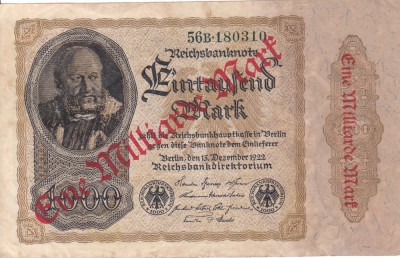 GERMANIA 1.000.000.000 marci 1922 VF!!! foto